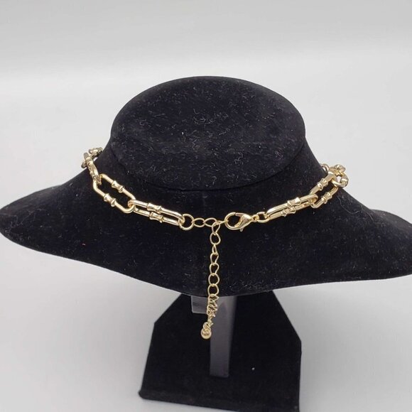 Authentic Louis Vuitton Lock and Key Gold Color with Gold Plated Chain Necklace - Picture 5 of 11